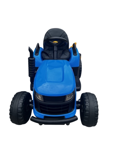 LEAN CARS Traktor Pojazd na akumulator z Przyczepą Niebieski