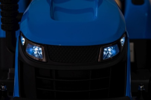 LEAN CARS Traktor Pojazd na akumulator z Przyczepą Niebieski