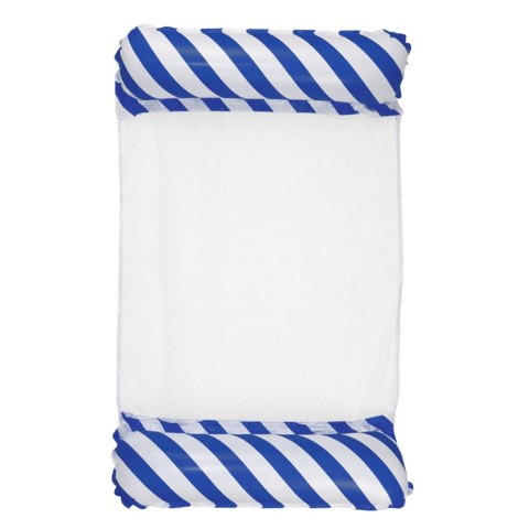 LEAN Dmuchany Hamak Wodny Materac Leżak Biało-Granatowy 120x70cm LEAN Dmuchany Hamak Wodny Materac Leżak Biało-Granatowy 120x70cm