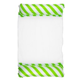 LEAN Dmuchany Hamak Wodny Materac Leżak Biało-Zielony 120x70cm