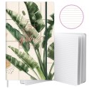 LEAN Notatnik Zeszyt Planner W Linie Liście Bananowca Gumka A5 80 Kartek
