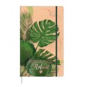 LEAN Notatnik Zeszyt Planner W Linie Liście Monstera Gumka A5 80 Kartek