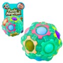 LEAN TOYS Magiczna Piłka Łamigłówka Logiczna Fluorescencyjna Wypustki 7cm Mix