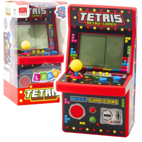 LEAN Toys Mini Automat Do Gry Tetris Retro 49 Gier 1676 Poziomów Czerwony LEAN Toys Mini Automat Do Gry Tetris Retro 49 Gier 1676 Poziomów Czerwony