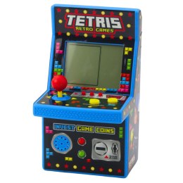 LEAN Toys Mini Automat Do Gry Tetris Retro 49 Gier 1676 Poziomów Niebieski