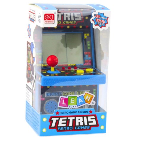 LEAN Toys Mini Automat Do Gry Tetris Retro 49 Gier 1676 Poziomów Niebieski LEAN Toys Mini Automat Do Gry Tetris Retro 49 Gier 1676 Poziomów Niebieski