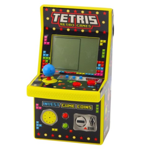 LEAN Toys Mini Automat Do Gry Tetris Retro 49 Gier 1676 Poziomów Żółty LEAN Toys Mini Automat Do Gry Tetris Retro 49 Gier 1676 Poziomów Żółty