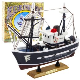 LEAN Toys Model Kolekcjonerski Dekoracyjny Statek Kuter Rybacki Flying Lady 24x23cm