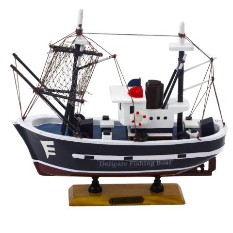 LEAN Toys Model Kolekcjonerski Dekoracyjny Statek Kuter Rybacki Flying Lady 24x23cm LEAN Toys Model Kolekcjonerski Dekoracyjny Statek Kuter Rybacki Flying Lady 24x23cm