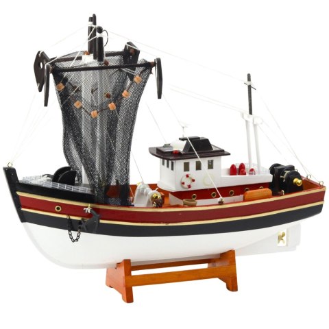 LEAN Toys Model Kolekcjonerski Dekoracyjny Statek Kuter Rybacki Sieć Połowowa 38x31cm LEAN Toys Model Kolekcjonerski Dekoracyjny Statek Kuter Rybacki Sieć Połowowa 38x31cm
