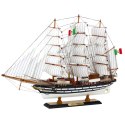 LEAN Toys Model Kolekcjonerski Dekoracyjny Statek Żaglowiec Amerigo Vespucci 64x46cm