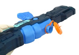 LEAN Toys Pistolet Na Wodę Niebieski Rozkładane Ramię 1000 ml Zasięg 8m Karabin