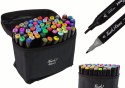 LEAN Toys Zestaw Pisaków Markerów Touch 60 Szt Torba Markery Alkoholowe