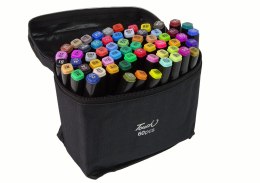 LEAN Toys Zestaw Pisaków Markerów Touch 60 Szt Torba Markery Alkoholowe