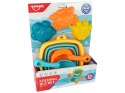 LEAN Toys Zestaw Zabawek Do Piasku Składane Wiaderko 5 Szt.