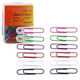 LEAN Zestaw Spinacze Biurowe Do Papieru Kolorowe 30mm 40szt.