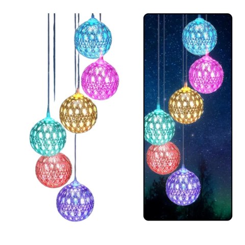 LEAN Lampki Solarne Ogrodowe LED Dzwonki Kule Marokańskie 70cm LEAN Lampki Solarne Ogrodowe LED Dzwonki Kule Marokańskie 70cm