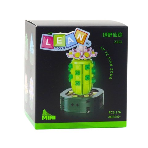 LEAN TOYS Mini Klocki Konstrukcyjne Kaktus Z Różowym Kwiatem 176 el. LEAN TOYS Mini Klocki Konstrukcyjne Kaktus Z Różowym Kwiatem 176 el.
