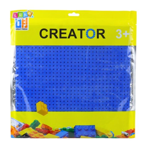 LEAN TOYS Płyta Plansza Konstrukcyjna Do Klocków Budowania Granatowa 25,5x25,5 cm LEAN TOYS Płyta Plansza Konstrukcyjna Do Klocków Budowania Granatowa 25,5x25,5 cm
