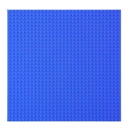 LEAN TOYS Płyta Plansza Konstrukcyjna Do Klocków Budowania Granatowa 40x40cm