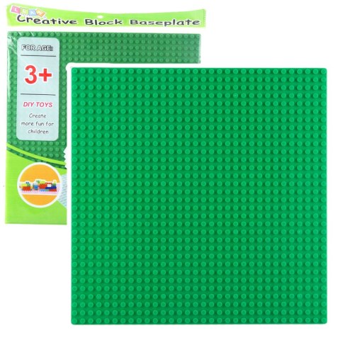 LEAN TOYS Płyta Plansza Konstrukcyjna Do Klocków Budowania Jasnozielona 25,5x25,5 cm LEAN TOYS Płyta Plansza Konstrukcyjna Do Klocków Budowania Jasnozielona 25,5x25,5 cm