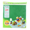 LEAN TOYS Płyta Plansza Konstrukcyjna Do Klocków Budowania Jasnozielona 25,5x25,5 cm