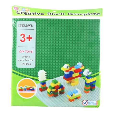 LEAN TOYS Płyta Plansza Konstrukcyjna Do Klocków Budowania Jasnozielona 25,5x25,5 cm LEAN TOYS Płyta Plansza Konstrukcyjna Do Klocków Budowania Jasnozielona 25,5x25,5 cm
