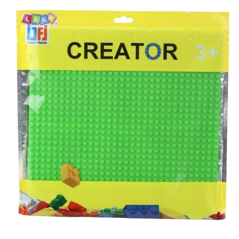 LEAN TOYS Płyta Plansza Konstrukcyjna Do Klocków Budowania Zielona 25,5x25,5 cm LEAN TOYS Płyta Plansza Konstrukcyjna Do Klocków Budowania Zielona 25,5x25,5 cm