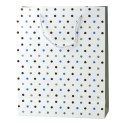 LEAN Torba Prezentowa Klasyczna W Kropki Zawieszka Just For You 32 x 26 x 10 cm