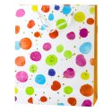 LEAN Torba Prezentowa Kropki Akwarelowe Pastelowe 32 × 26 × 10 cm