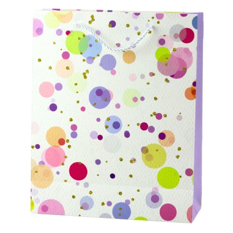 LEAN Torba Prezentowa Kropki Akwarelowe Pastelowe 32 × 26 × 10 cm LEAN Torba Prezentowa Kropki Akwarelowe Pastelowe 32 × 26 × 10 cm