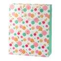 LEAN Torba Prezentowa Kropki Akwarelowe Pastelowe 32 × 26 × 10 cm