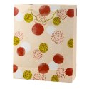 LEAN Torba Prezentowa Wzór Złote Kropki Pastelowa 32 × 26 × 10 cm