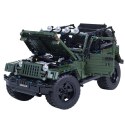 LEAN Toys Klocki Konstrukcyjne Auto Terenowe Zielony Khaki 2078 el.
