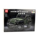 LEAN Toys Klocki Konstrukcyjne Auto Terenowe Zielony Khaki 2078 el.
