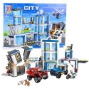 LEAN Toys Klocki Konstrukcyjne Baza Policyjna Pojazdy Radiowozy Policja 4w1 807 el.