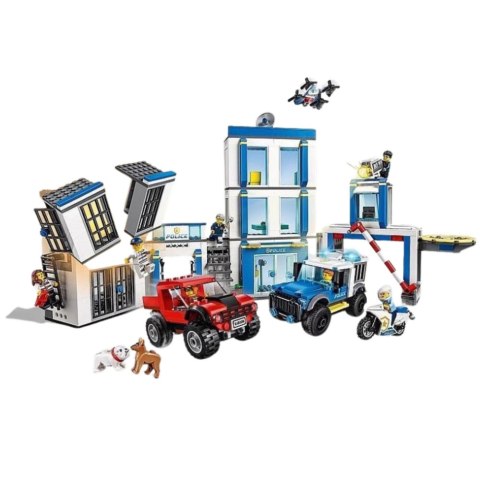 LEAN Toys Klocki Konstrukcyjne Baza Policyjna Pojazdy Radiowozy Policja 4w1 807 el. LEAN Toys Klocki Konstrukcyjne Baza Policyjna Pojazdy Radiowozy Policja 4w1 807 el.