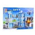 LEAN Toys Klocki Konstrukcyjne Baza Policyjna Pojazdy Radiowozy Policja 4w1 807 el.