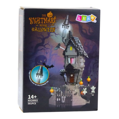 LEAN Toys Klocki Konstrukcyjne Dom Strachu Halloween Wieża 581 el. LEAN Toys Klocki Konstrukcyjne Dom Strachu Halloween Wieża 581 el.