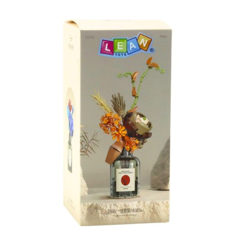 LEAN Toys Klocki Konstrukcyjne Jesienny Bukiet Kwiatów W Wazonie Beżowo-Brązowy 362el LEAN Toys Klocki Konstrukcyjne Jesienny Bukiet Kwiatów W Wazonie Beżowo-Brązowy 362el