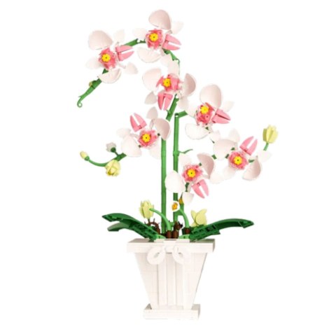 LEAN Toys Klocki Konstrukcyjne Orchidea Storczyk W Doniczce Różowo-Biała 718 el. LEAN Toys Klocki Konstrukcyjne Orchidea Storczyk W Doniczce Różowo-Biała 718 el.