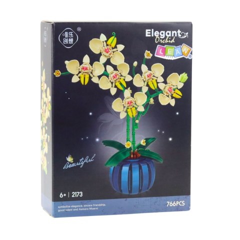 LEAN Toys Klocki Konstrukcyjne Orchidea Storczyk W Doniczce Żółta 766 el. LEAN Toys Klocki Konstrukcyjne Orchidea Storczyk W Doniczce Żółta 766 el.