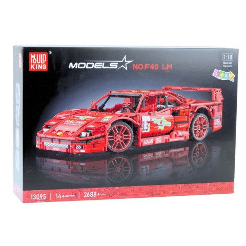 LEAN Toys Klocki Konstrukcyjne Samochód Sportowy Wyścigowy Czerwony 1:10 2688 el. LEAN Toys Klocki Konstrukcyjne Samochód Sportowy Wyścigowy Czerwony 1:10 2688 el.