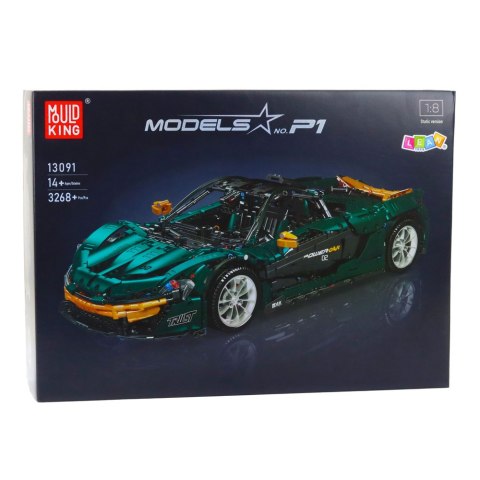 LEAN Toys Klocki Konstrukcyjne Samochód Sportowy Zielony 1:8 P1 3268el LEAN Toys Klocki Konstrukcyjne Samochód Sportowy Zielony 1:8 P1 3268el