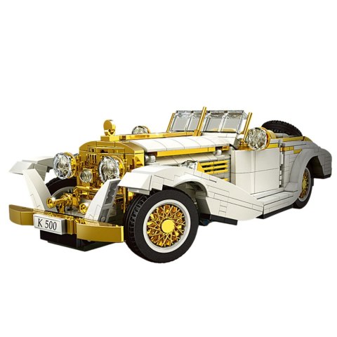 LEAN Toys Klocki Konstrukcyjne Samochód Vintage Klasyk K500 Biało-Złoty 952 el. LEAN Toys Klocki Konstrukcyjne Samochód Vintage Klasyk K500 Biało-Złoty 952 el.