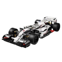 LEAN Toys Klocki Konstrukcyjne Samochód Wyścigowy F1 Biało-Czerwony 1235 el.