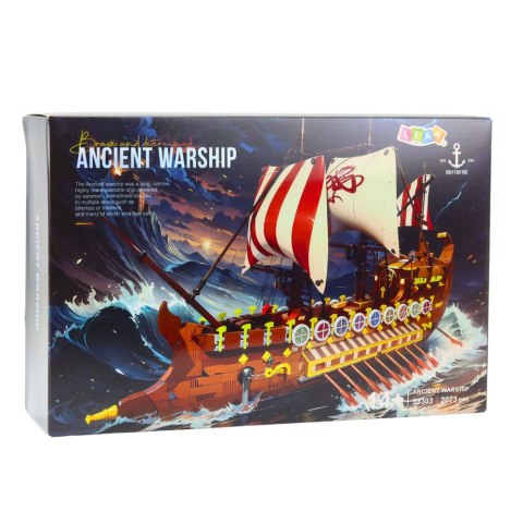 LEAN Toys Klocki Konstrukcyjne Starożytny Statek Romański 2073 el. LEAN Toys Klocki Konstrukcyjne Starożytny Statek Romański 2073 el.