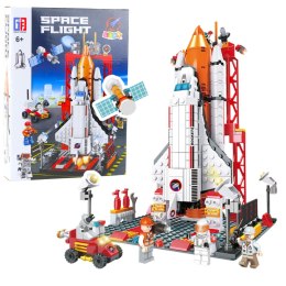 LEAN Toys Klocki Konstrukcyjne Statek Kosmiczny Rakieta Stacja 512 el.