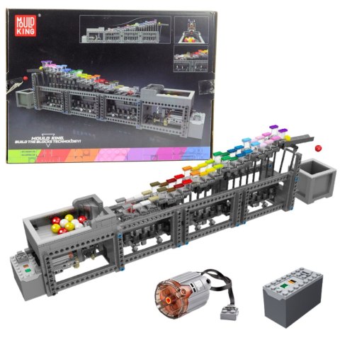 LEAN Toys Klocki Konstrukcyjne Tor Na Kulki Z Silnikiem Elektrycznym 1038 el. LEAN Toys Klocki Konstrukcyjne Tor Na Kulki Z Silnikiem Elektrycznym 1038 el.