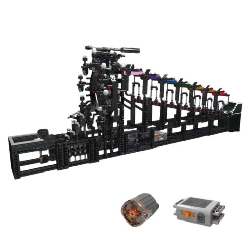 LEAN Toys Klocki Konstrukcyjne Tor Na Kulki Z Silnikiem Elektrycznym 2520 el. LEAN Toys Klocki Konstrukcyjne Tor Na Kulki Z Silnikiem Elektrycznym 2520 el.